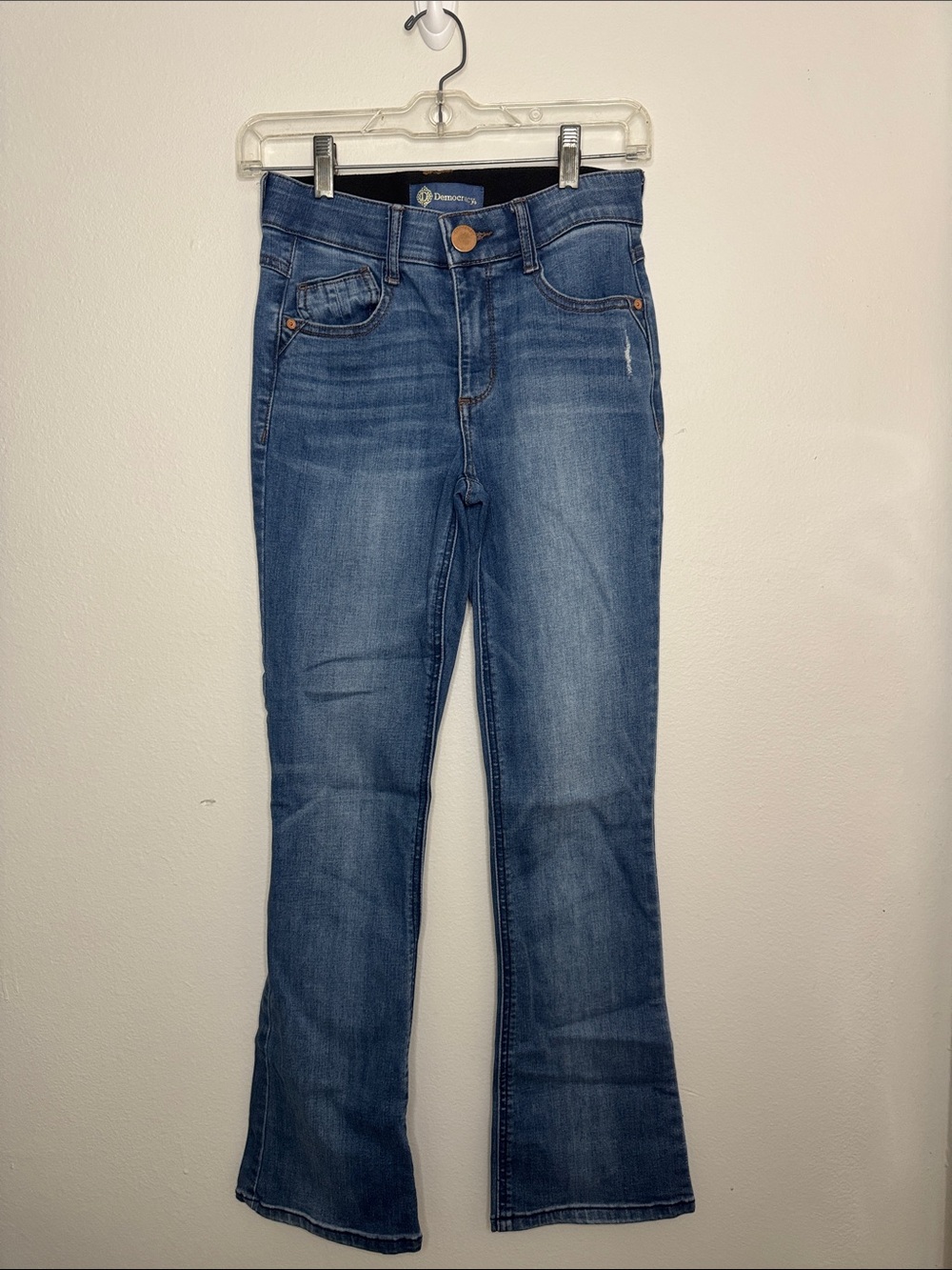 Democracy Women's Flared Jeans in Medium Blue Wash